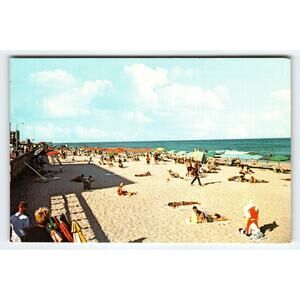 Vintage Ocean City Maryland Beach Postcard Color Photo by F.W. Brueckmann